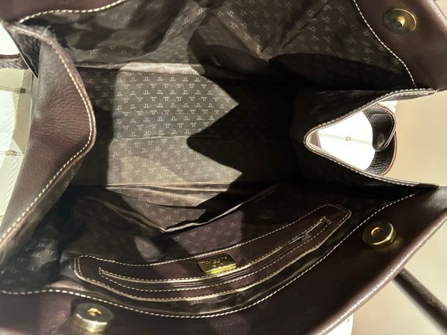 Bolso de piel Farrutx marrón Sin estrenar.