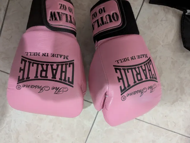 Guantes Charlie Rosa 10 oz