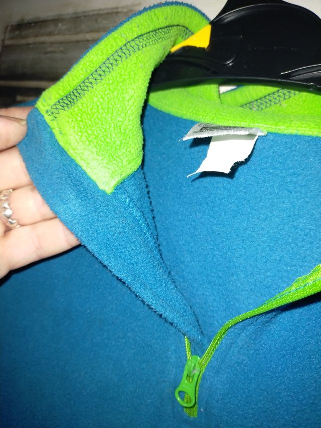 Forro polar azul 12 años