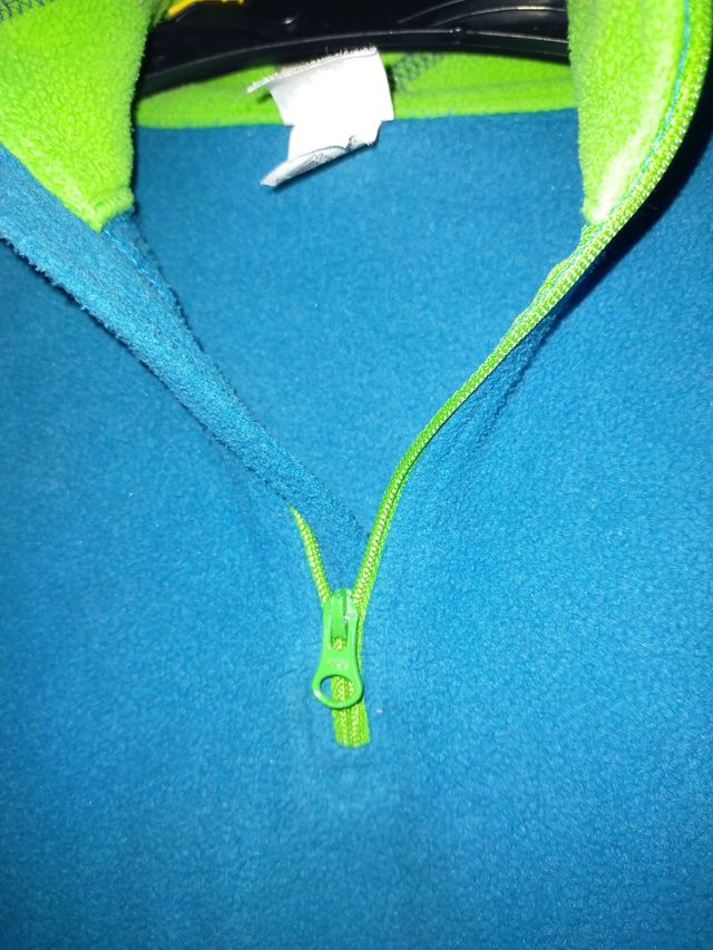 Forro polar azul 12 años