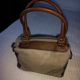 Bolso Hispanitas Beige y Marrón Nuevo