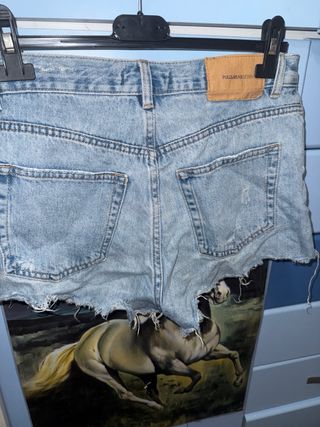 Pantalones cortos vaqueros rotos Pull&Bear S/36