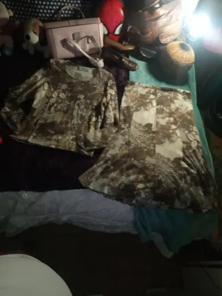 Traje lana falda señora talla 46