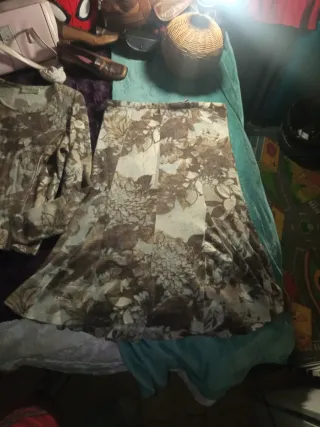 Traje lana falda señora talla 46