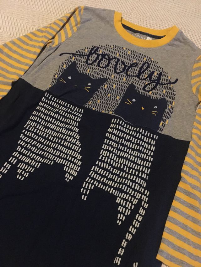 Vestido niña Boboli 10 años gatos