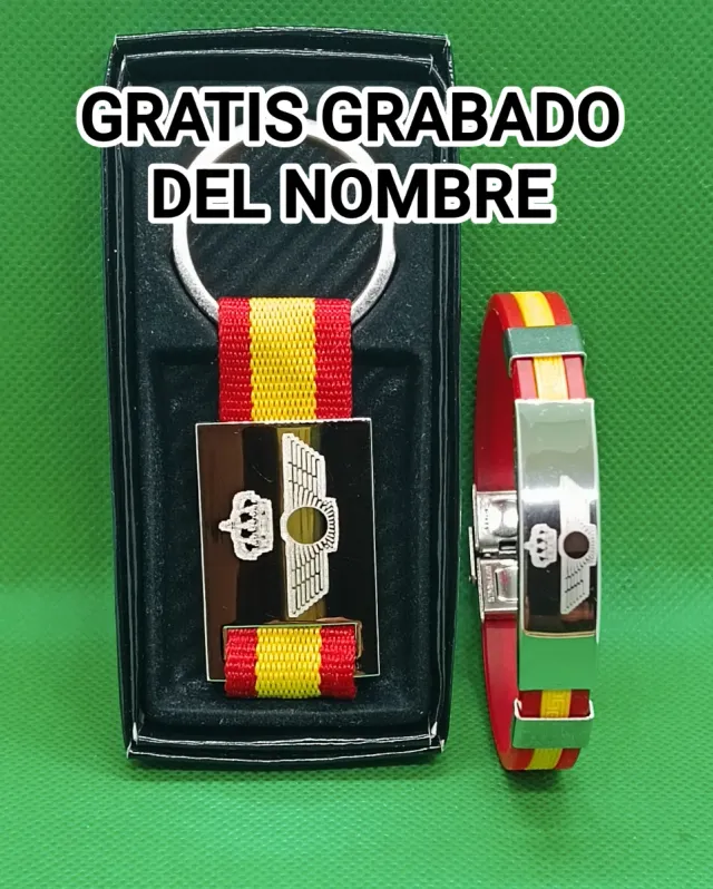 Llavero y pulsera Ejército del Aire