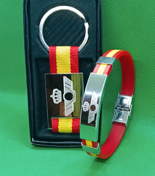 Llavero y pulsera Ejército del Aire