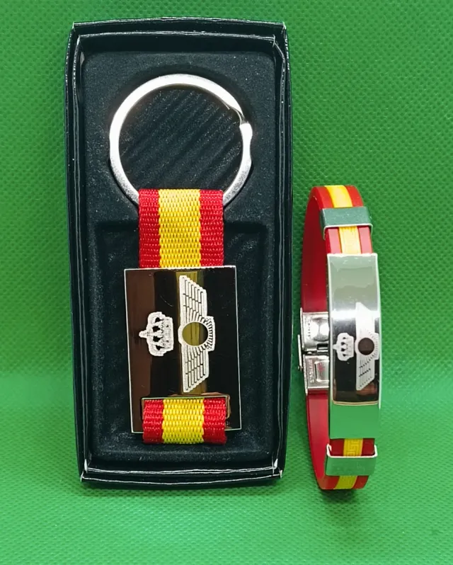 Llavero y pulsera Ejército del Aire
