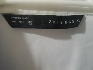 Camisa Zara Mujer Azul