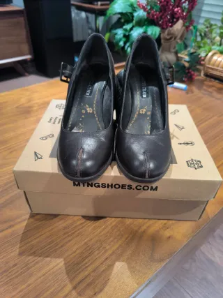 Zapatos plataforma marrón mujer