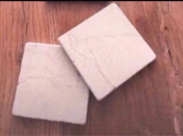 Conjunto de porta-copos de mármore rústico