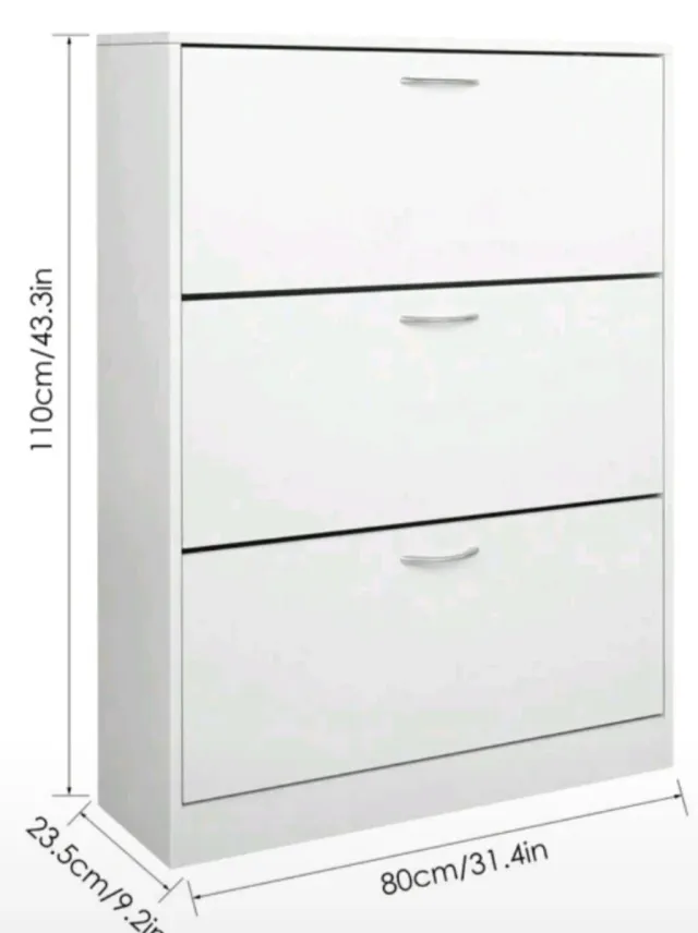 Zapatero blanco gran capacidad