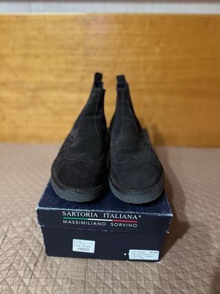 Stivaletti Camoscio Sartoria Italiana Tg 42