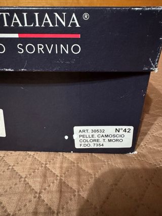 Stivaletti Camoscio Sartoria Italiana Tg 42