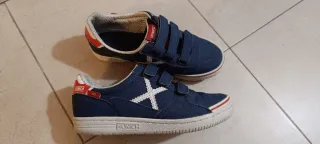 Zapatillas Munich niño azul y rojo