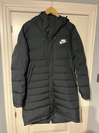 Chaquetón largo Nike Talla L Negro