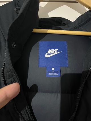 Chaquetón largo Nike Talla L Negro