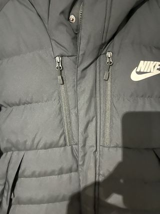 Chaquetón largo Nike Talla L Negro