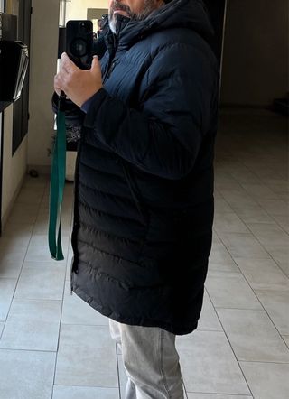 Chaquetón largo Nike Talla L Negro