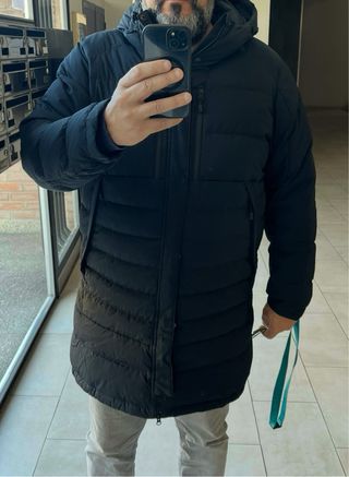 Chaquetón largo Nike Talla L Negro