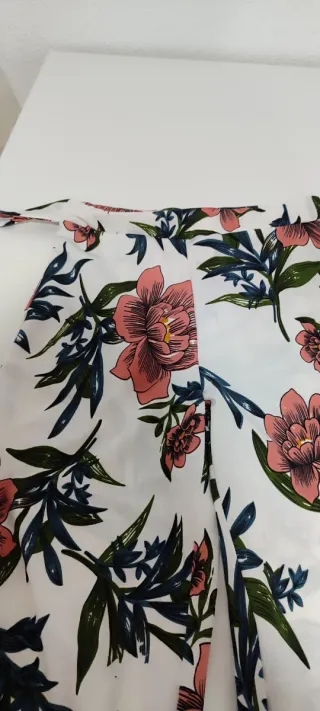Pantalón estampado floral mujer