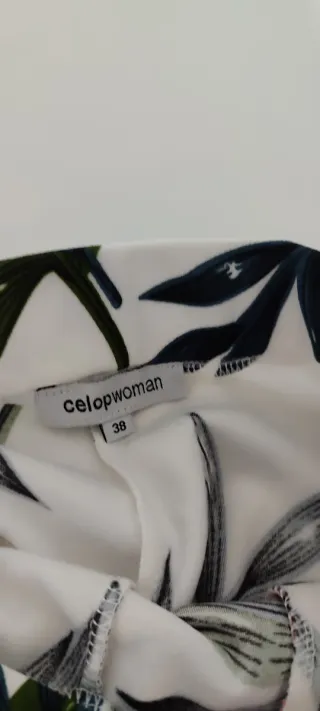 Pantalón estampado floral mujer