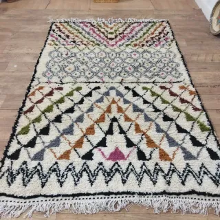 Tappeto artigianale Kilim multicolore in lana