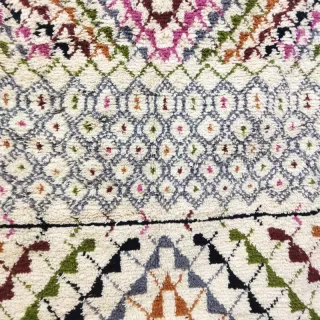 Tappeto artigianale Kilim multicolore in lana