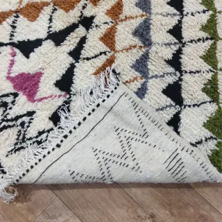 Tappeto artigianale Kilim multicolore in lana