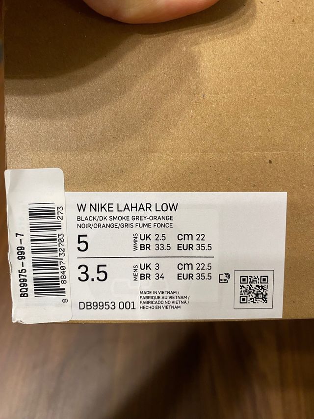 Nike Lahar Low Negras