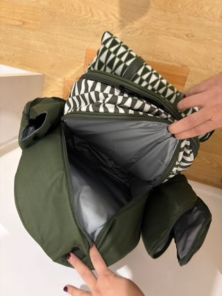 Mochila Picnic VonShef Verde con Manta