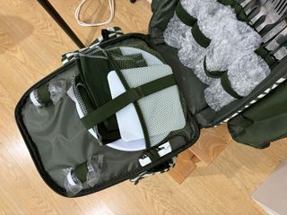 Mochila Picnic VonShef Verde con Manta