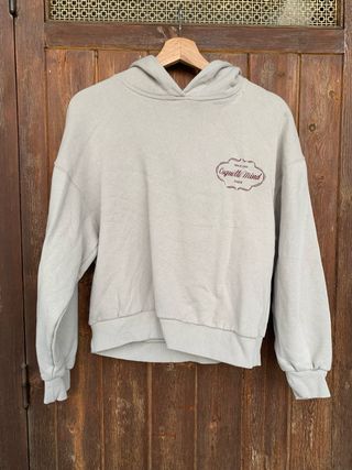 Sudadera con capucha gris