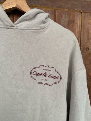 Sudadera con capucha gris