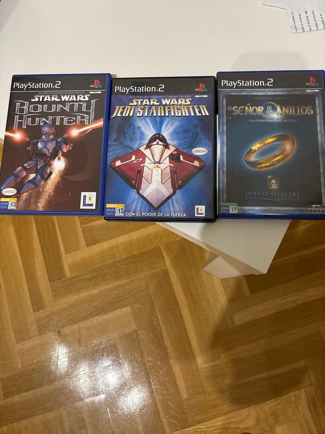 Lote 3 giochi PS2 Star Wars e Il Signore degli Anelli