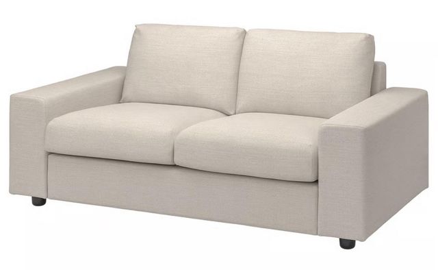 Divano 2 posti braccioli larghi