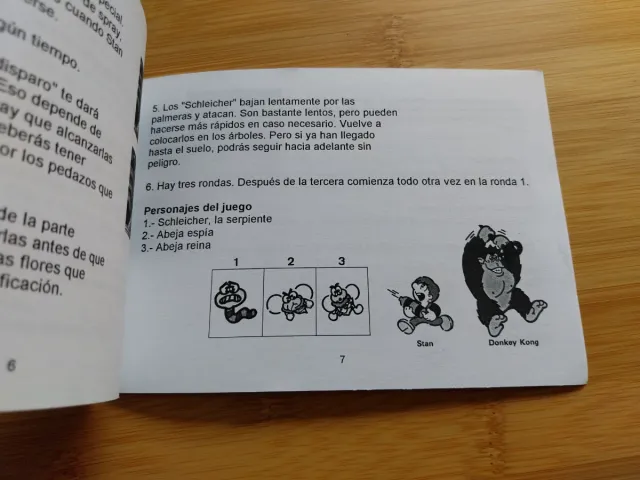 MANUAL DONKEY KONG 3 ESPAÑOL NINTENDO NES