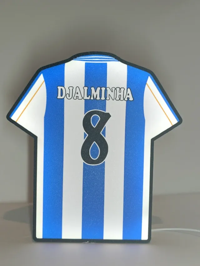 Lámpara Camiseta Djalminha Deportivo Coruña