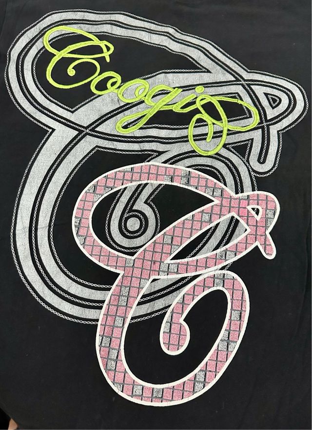 Camiseta Coogi XL Negra Multicolor