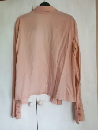 Camisa Stradivarius rosa manga larga