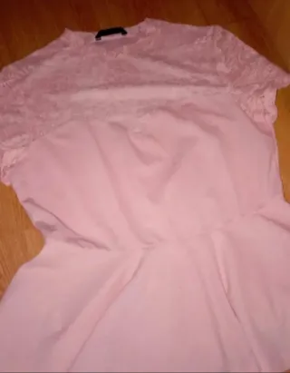 Top rosa encaje