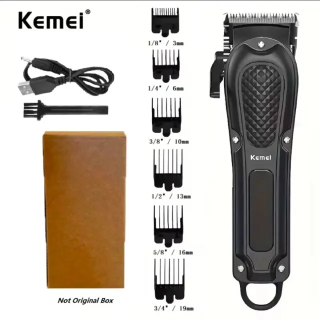 Máquina Cortar Pelo Kemei KM-1071 Negra