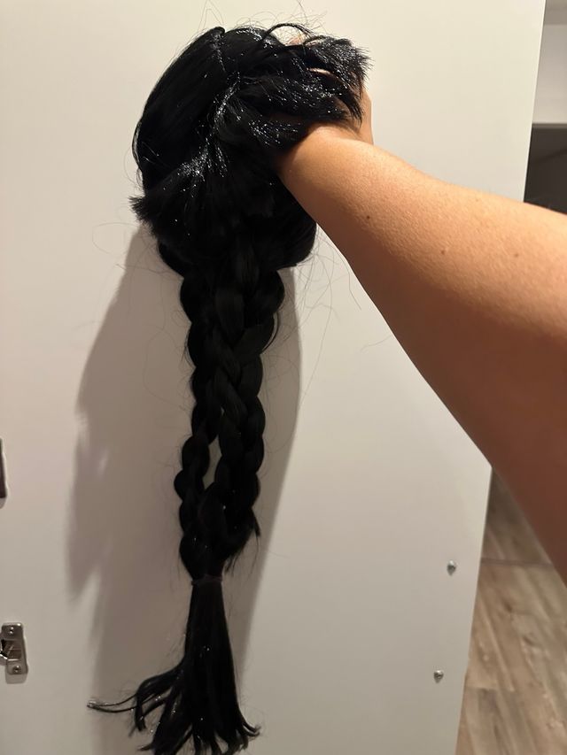 Disfraz Miércoles Addams Talla 10-12 + Peluca