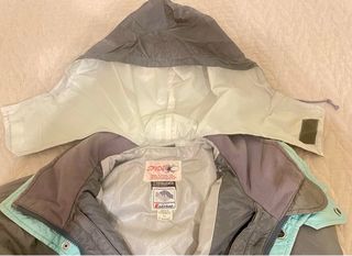 Anorak Spyder Hombre Gris y Turquesa