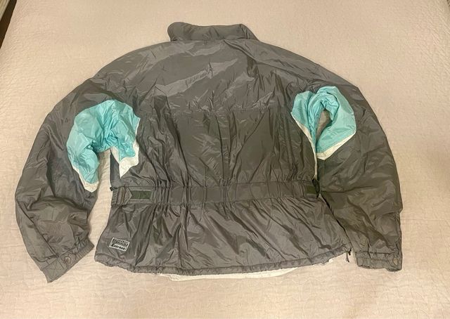 Anorak Spyder Hombre Gris y Turquesa