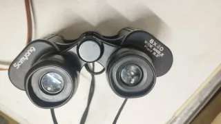 Estuche de cuero para prismáticos antiguos