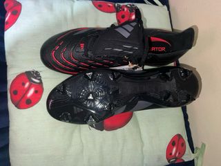 Scarpe Calcio Adidas Predator Nere Rosse Taglia 44