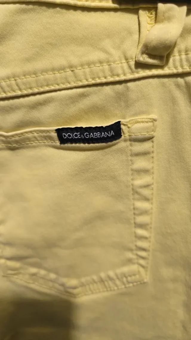 Pantalón Dolce & Gabbana Amarillo Talla 38