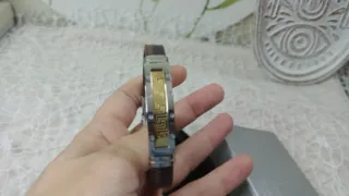 Pulsera Piel y Acero Hombre 22cm