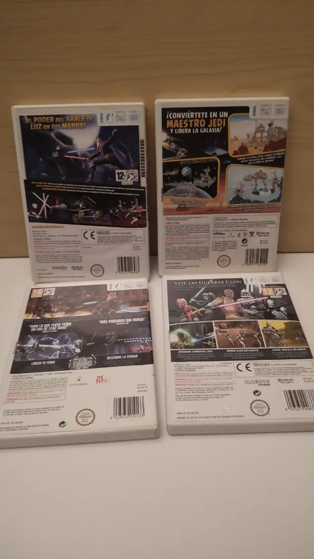 Pack 4 Jogos Wii Star Wars